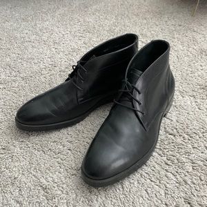 Cole Haan Black Leather Chukka Boots